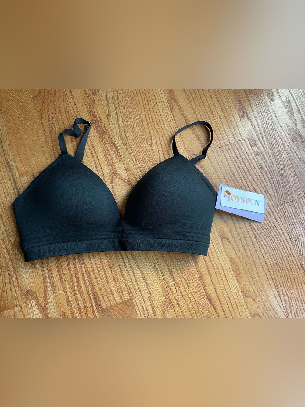 Joyspun Black Wireless Everyday T-Shirt Bra